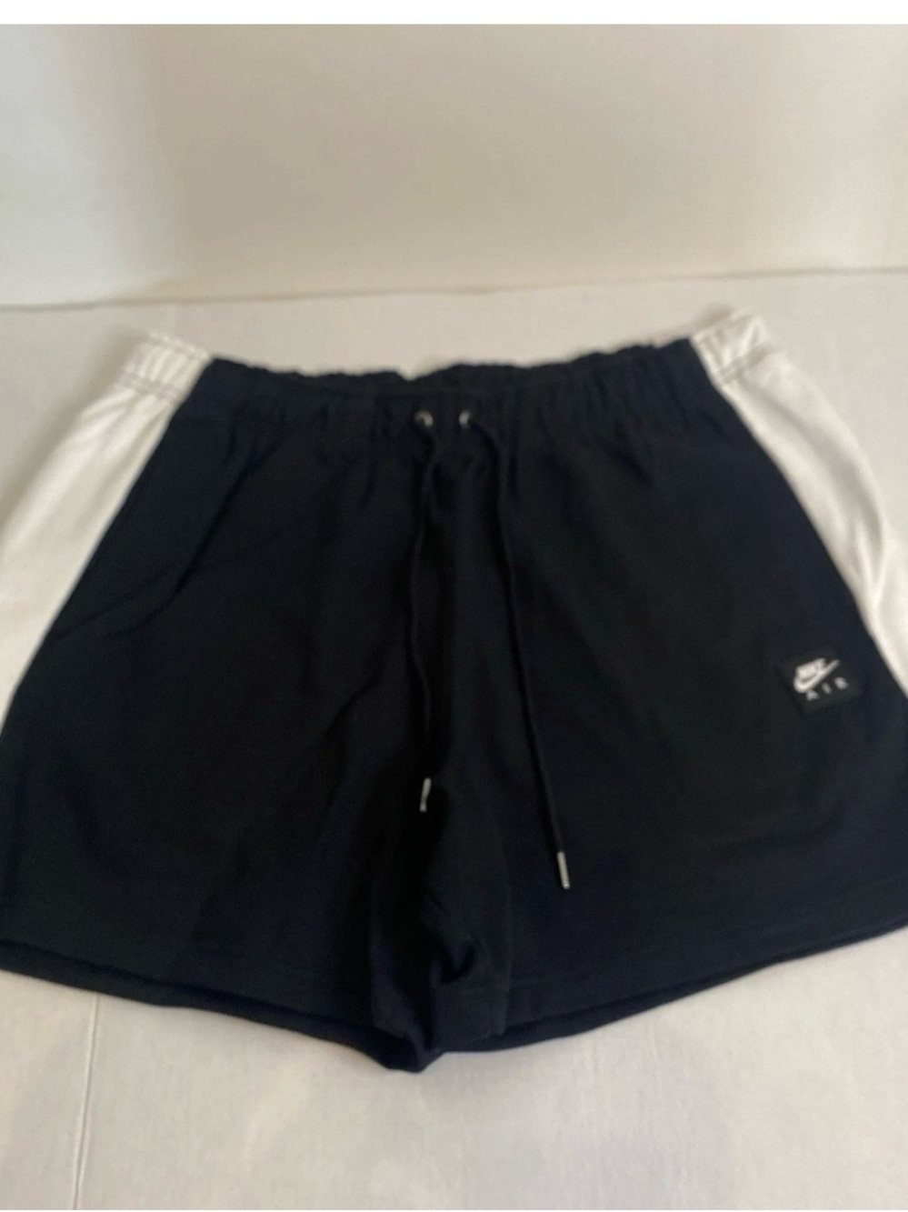 Nike Women’s Black Athletic Shorts with White Side Panels